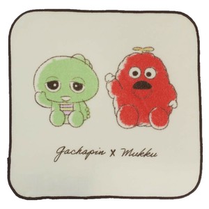 【ハンドタオル】ガチャピン＆ムック シャーリングハンカチタオル パステルクレヨン