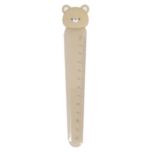 【定規】ラバーマスコット付き定規 12cm くま