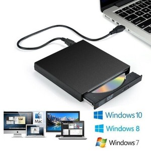 USB2.0汎用型 外付けCD-RWレコーダー ドライブフリー DVD/CDリーダープレーヤー BQ428