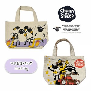 ミニトートバッグ"ひつじのショーン"(マチ付コットンバッグ）