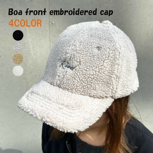【特価】ボア キャップ 刺繍 シンプル 秋冬 帽子 レディース メンズ