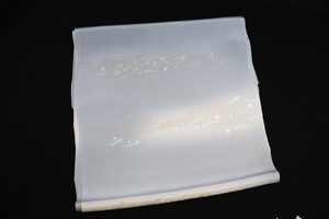 帯揚　縫取 切紙松葉 ブルー (1121-1051-040)