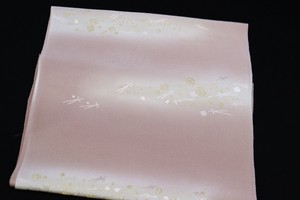 帯揚　縫取 切紙松葉 ローズ (1121-1051-050)