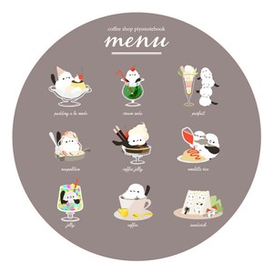 アクリルコースター レトロ喫茶シマエナガ