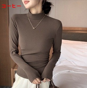 Tシャツ  長袖 無地 快適 レディース ファッション    HH527#BQ444