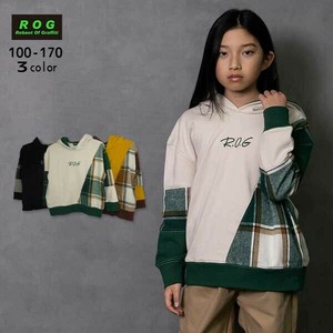Kids' Zipperless Hoodie Check Switching [2024 A/W]