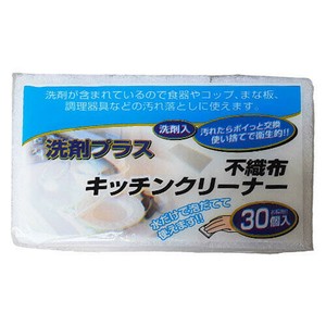 使い捨て 不織布クリーナー30枚入 洗剤プラス 8411
