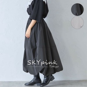 【再入荷】追加発注☆今年も入荷☆裾切替タフタバルーンスカート 2025新作  skypink東京