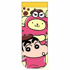 クレヨンしんちゃん×ポムポムプリン　ビッグアイコン　もこもこルームソックス　大人用　22-24cm