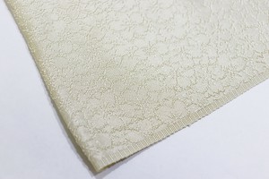 帯揚　2way 両面織り 桜柄と菱柄　ヒワ (1121-1049-020)