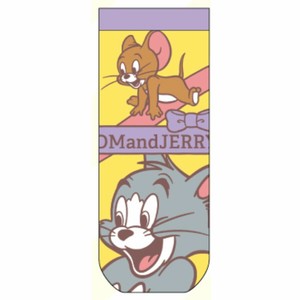 トム＆ジェリー　リボンロゴ　もこもこルームソックス　大人用　22-24cm