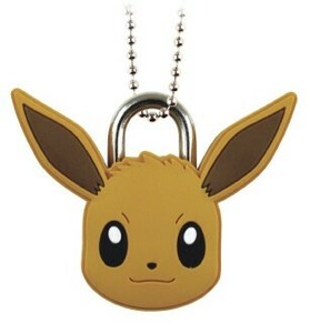 【ティーズ】ポケットモンスターマスコット南京錠キーホルダー　イーブイ