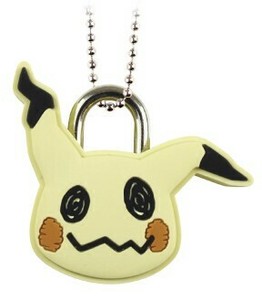 【ティーズ】ポケットモンスターマスコット南京錠キーホルダー　ミミッキュ