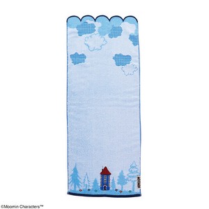 MOOMIN ムーミン 雲とムーミンやしき フェイスタオル