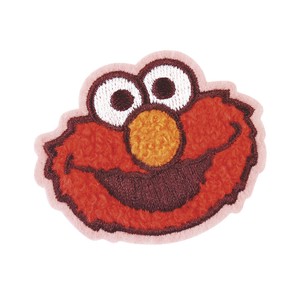 セサミストリート モコモコ刺繍ステッカー　エルモ