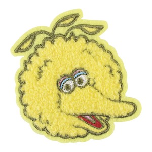 セサミストリート モコモコ刺繍ステッカー　ビッグバード