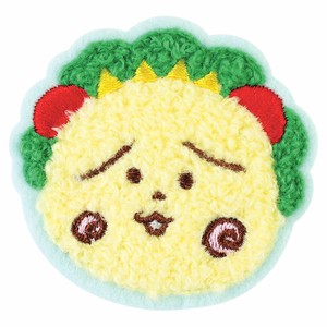 コジコジ モコモコ刺繍ステッカー　こまりがお