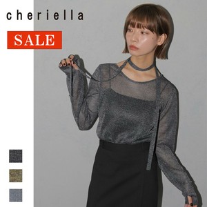 【SALE】ボウタイラメシアーニット/cheriella