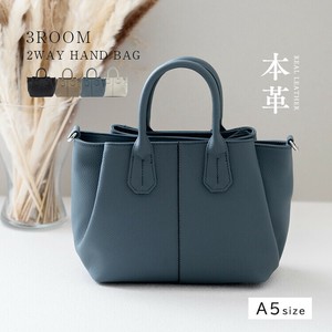Tote Bag Cattle Leather Shoulder Bag 2Way Mini-tote