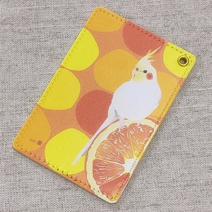パスケース とりアート オレンジオカメ