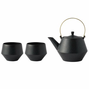 [GIFT SET] Frustum土瓶ミニ＆煎茶 (黒釉) [美濃焼 食器 陶磁器 フラスタム]