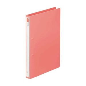 LIHIT LAB.(リヒトラブ)　リングファイル　ディンプル　A4　S型(タテ型)　桃　F-867-2