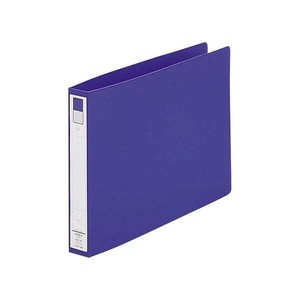リングファイル　カドロック&ツイストリング　A4　E型(ヨコ型)　2穴　青　F-874U-8