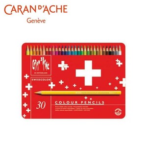 カランダッシュ 1285-730 スイスカラー色鉛筆 30色セット レッドメタルボックス 619603