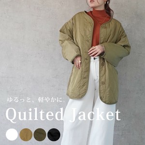 【Whole sale】波キルティングジャケット キルト オニオンキルト 裏地あり 中綿 アウター 秋冬 春【即納】