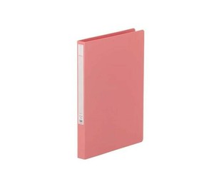 LIHIT LAB.(リヒトラブ)　パンチレスファイル　HEAVY DUTY　A4　S型(タテ型)　桃　F-367-2