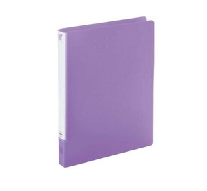LIHIT LAB.　CUBE FIZZ　パンチレスファイル　HEAVY DUTY　A4　S型(タテ型)　パープル　F-7032-10