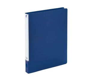 LIHIT LAB.　CUBE FIZZ　パンチレスファイル　HEAVY DUTY　A4　S型(タテ型)　ネイビー　F-7032-11