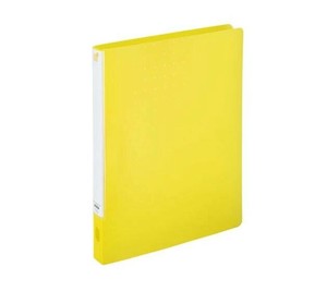 LIHIT LAB.　CUBE FIZZ　パンチレスファイル　HEAVY DUTY　A4　S型(タテ型)　イエロー　F-7032-5
