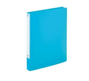 LIHIT LAB.　CUBE FIZZ　パンチレスファイル　HEAVY DUTY　A4　S型(タテ型)　ブルー　F-7032-8