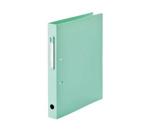 LIHIT LAB.　noie-style　Dリングファイル　ツイストリング　A4　S型(タテ型)　ライトグリーン　F-7684-19