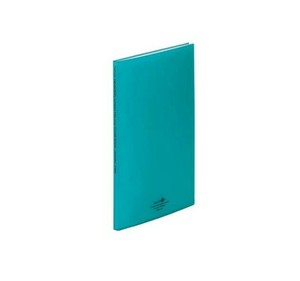 LIHIT LAB.　AQUA DROPs　クリヤーブック　A4　S型(タテ型)　青緑　N-5000-28