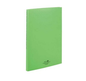 LIHIT LAB. AQUA DROPs クリヤーブック ポケット交換タイプ A4 S型(タテ型) 黄緑 N-5015-6