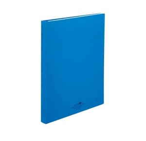 LIHIT LAB. AQUA DROPs クリヤーブック ポケット交換タイプ A4 S型(タテ型) 青 N-5016-8