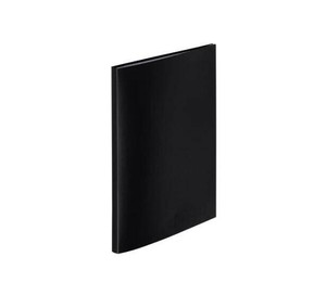 LIHIT LAB.　AQUA DROPs　クリヤーブックフラット　A4　S型(タテ型)　黒　N-5061-24