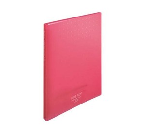 LIHIT LAB. CUBE FIZZ クリヤーブック ポケット交換タイプ A4 S型(タテ型) 15ポケット ピンク N-7015-12
