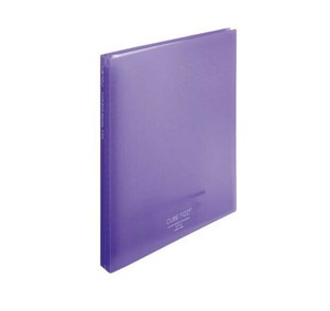 LIHIT LAB. CUBE FIZZ クリヤーブック ポケット交換タイプ A4 S型(タテ型) 30ポケット パープル N-7016-10