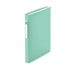 LIHIT LAB. noie-style クリヤーブック A4 S型(タテ型) 40ポケット ライトグリーン N-7679-19