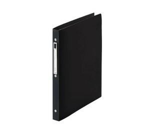 LIHIT LAB. noie-style クリヤーブック交換式 A4 S型(タテ型) 10ポケット ブラック N-7682-24