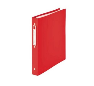 LIHIT LAB. noie-style クリヤーブック交換式 A4 S型(タテ型) 20ポケット レッド N-7683-3