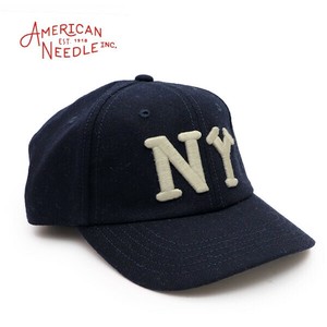 アメリカンニードル【AMERICAN NEEDLE】ニューヨーク・ブラックヤンキース ウール キャップ 帽子