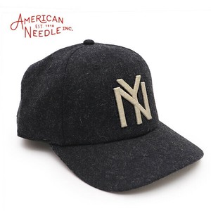 アメリカンニードル【AMERICAN NEEDLE】キャップ ウール ニューヨーク・ブラックヤンキース 帽子