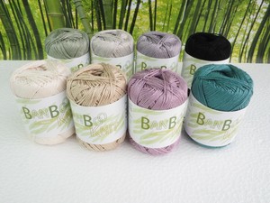 【毛糸、手編み、ハンドメイド、サマーニット、夏素材】ニッケ　バンブーニット