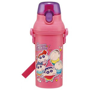【公式】 抗菌 食洗機対応 直飲みプラワンタッチボトル 【クレヨンしんちゃん 25】 水筒 スケーター
