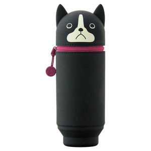 LIHIT LAB.(リヒトラブ)　PuniLabo　スタンドペンケース　BIGサイズ　ボストンテリア　A-7714-8