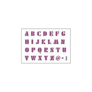 アシーナ ステンシルシート アルファベット4 M 18001040